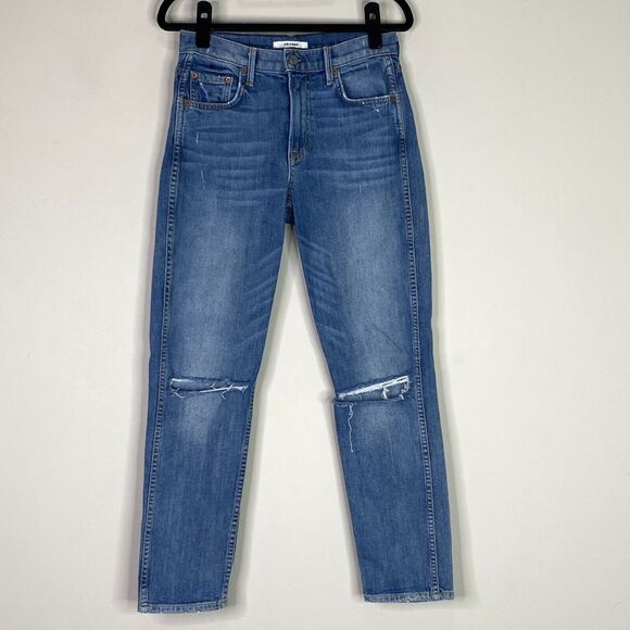 GRLFRND Naomi High Rise Ripped Stretch Jeans Women's Size 27 - Picture 1 of 9